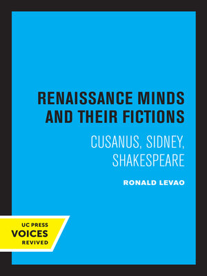 cover image of Renaissance Minds and Their Fictions